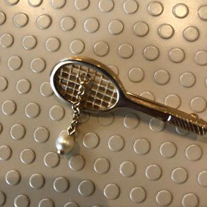 Tennis Racquet and Ball Pin